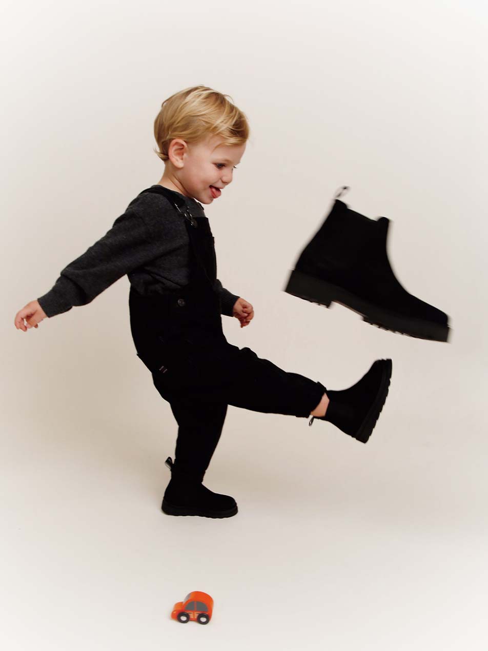 Childrens black chelsea boots sale